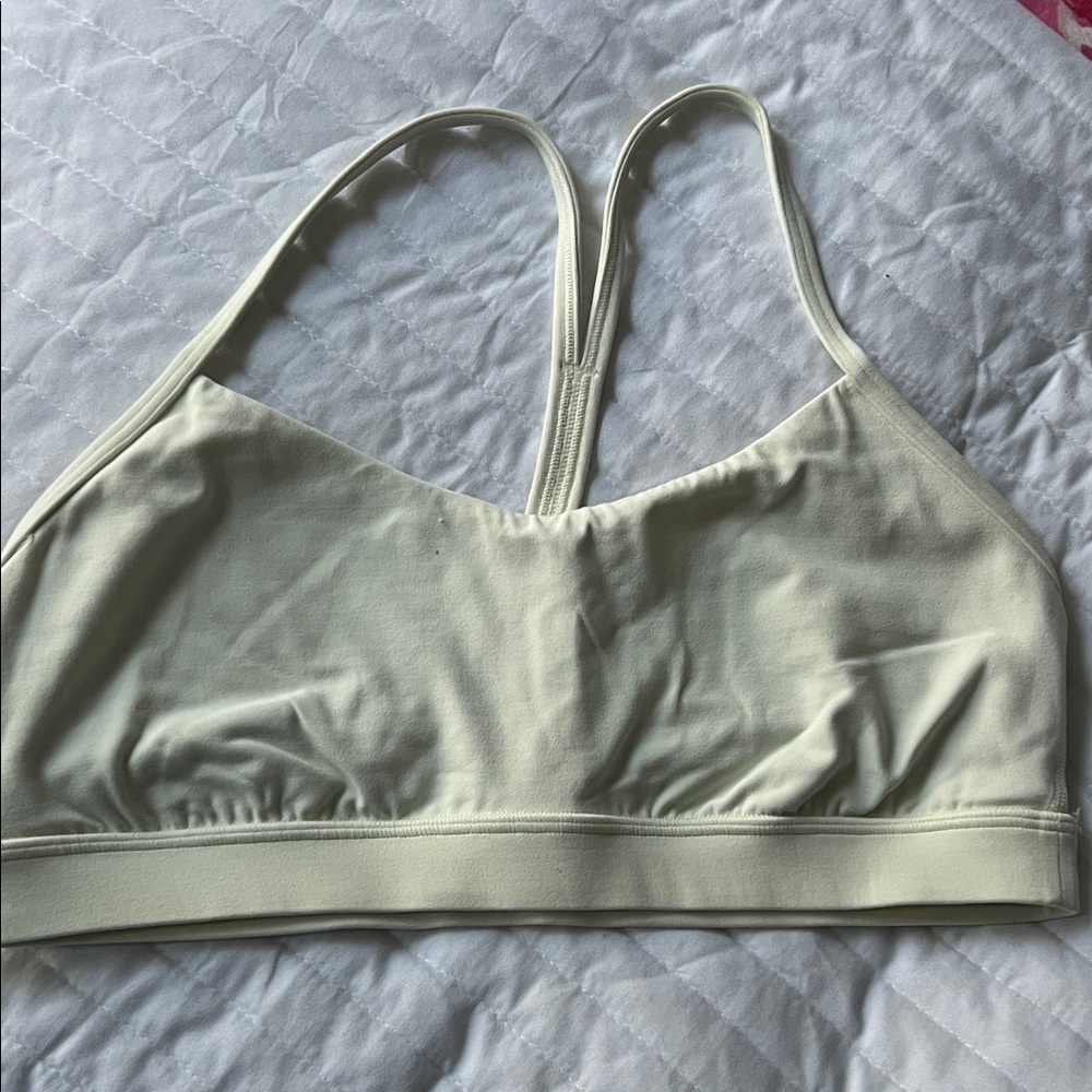 Lululemon pale yellow sports bra